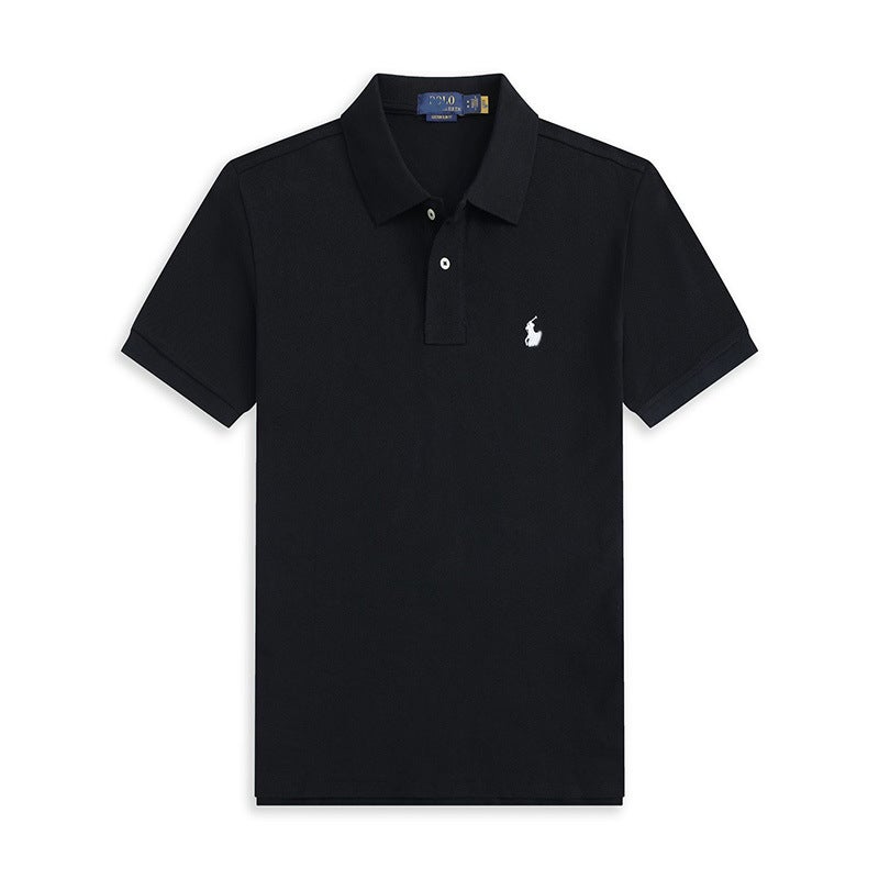 Summer Men'S Polo Shirt Short Sleeve T-Shirt With Pony Logo Embroidery, Casual And Simple Design - Image 2